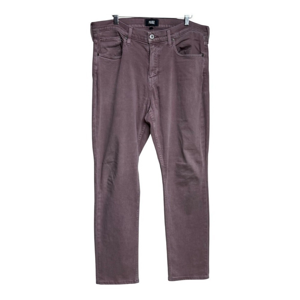 Paige Men's federal Vintage Twilight Rouge Transcend Slim Fit Jeans Size 36 - Picture 2 of 9